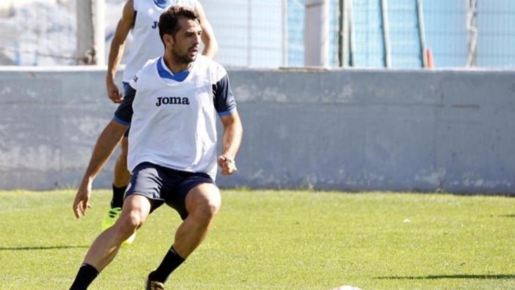 Victor Sánchez en un entrenamiento del Espanyol. Foto: Twitter (@victor_s_4).