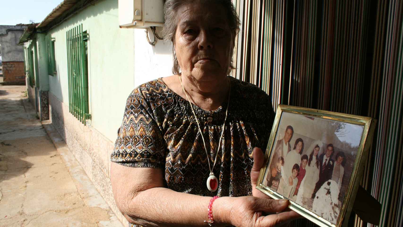 Manuela García Cuaresma, vecina de Rocío, perdió al marido en la mina, se quedó con 4 hijos