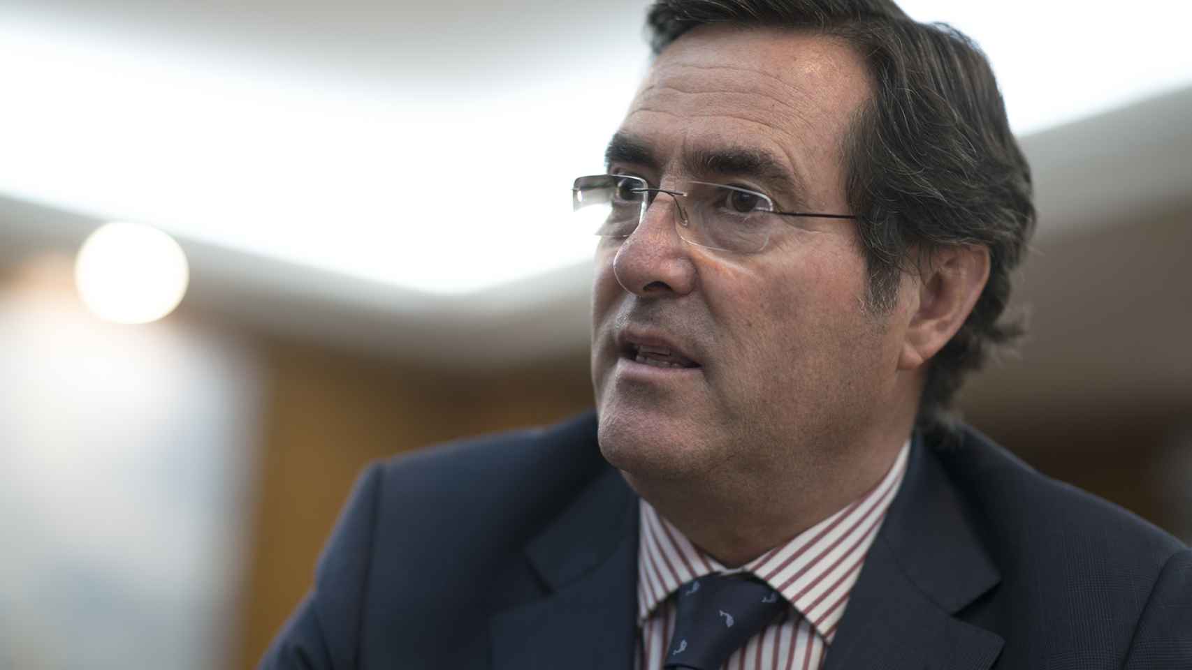 Antonio Garamendi, presidente de CEPYME en un momento de la entrevista