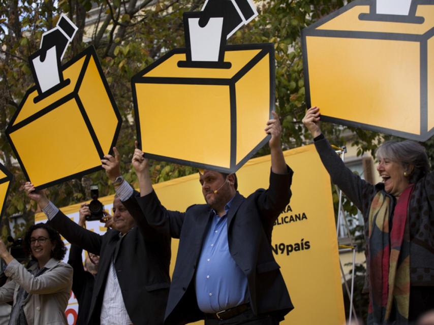 Junqueras en un acto del 9-N.