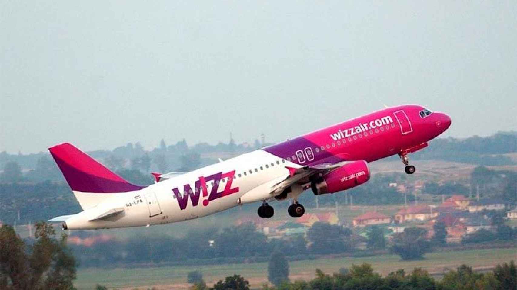 Avión de la línea aérea húngara Wizz Air.