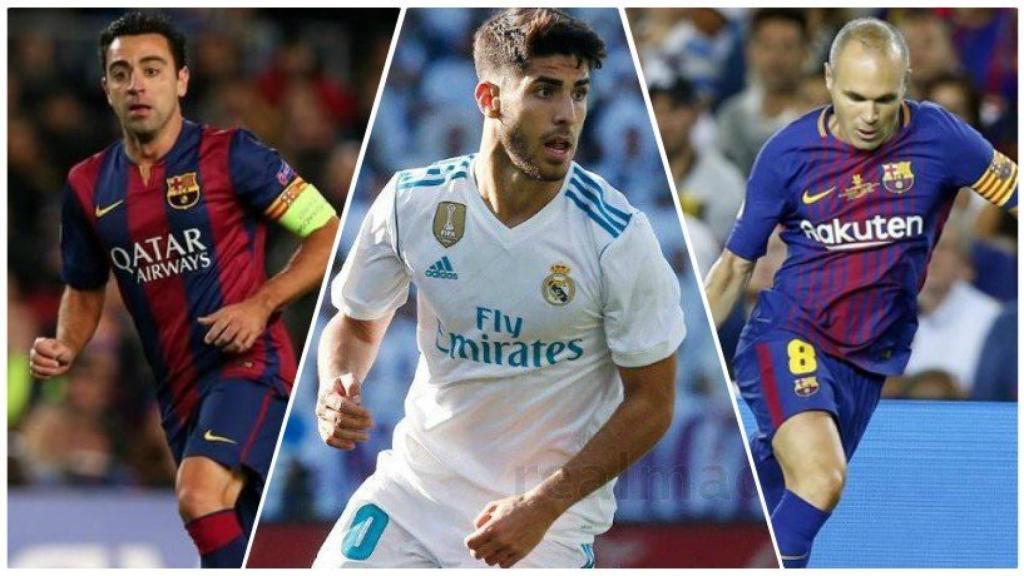 Asensio, mejor que Xavi e Iniesta