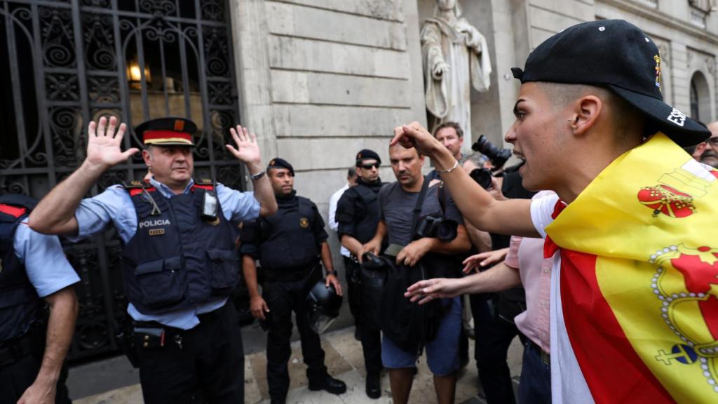 Imagen de las protestas en Cataluña.