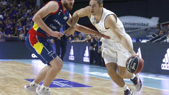 Fabien Causeur fue el mejor del Madrid ante el Andorra.