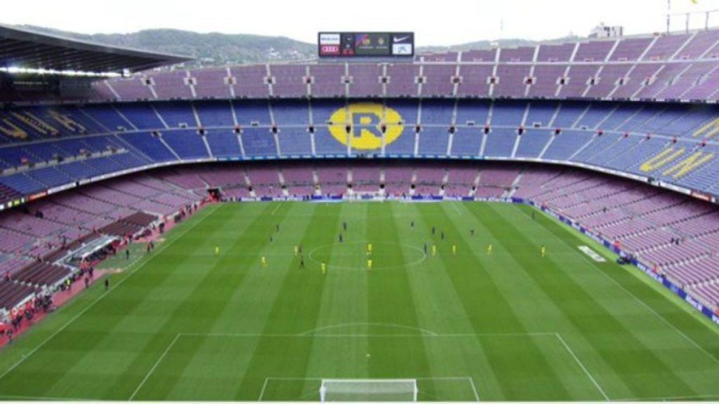 El Barça - Las Palmas, a puerta cerrada en el Camp Nou. Twitter (@elchiringuitotv)