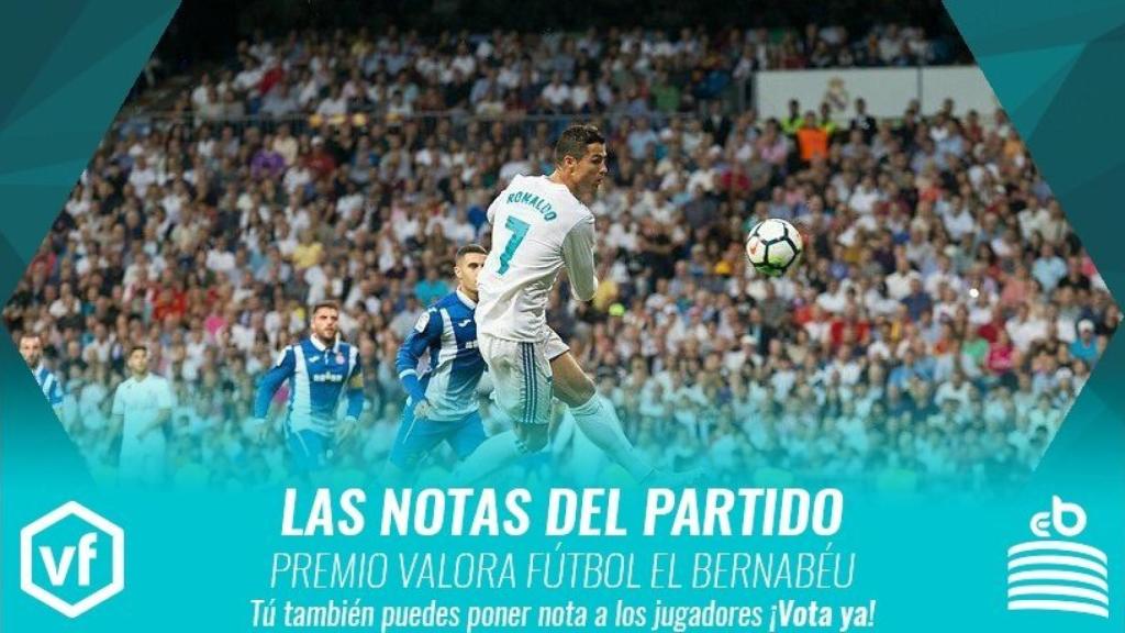 Las notas del Real Madrid - Espanyol