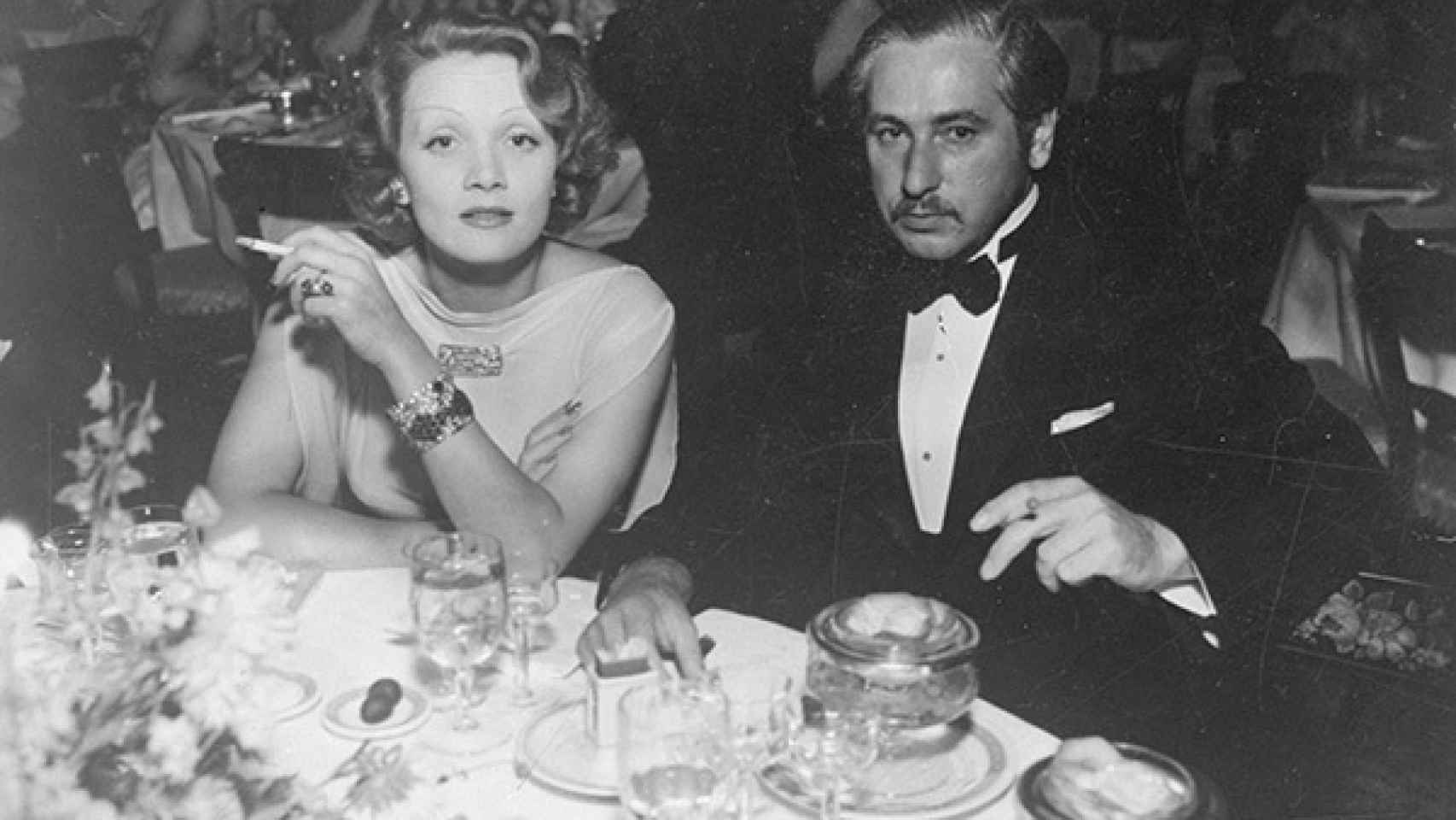 Fotografía de la actriz Marlene Dietrich.