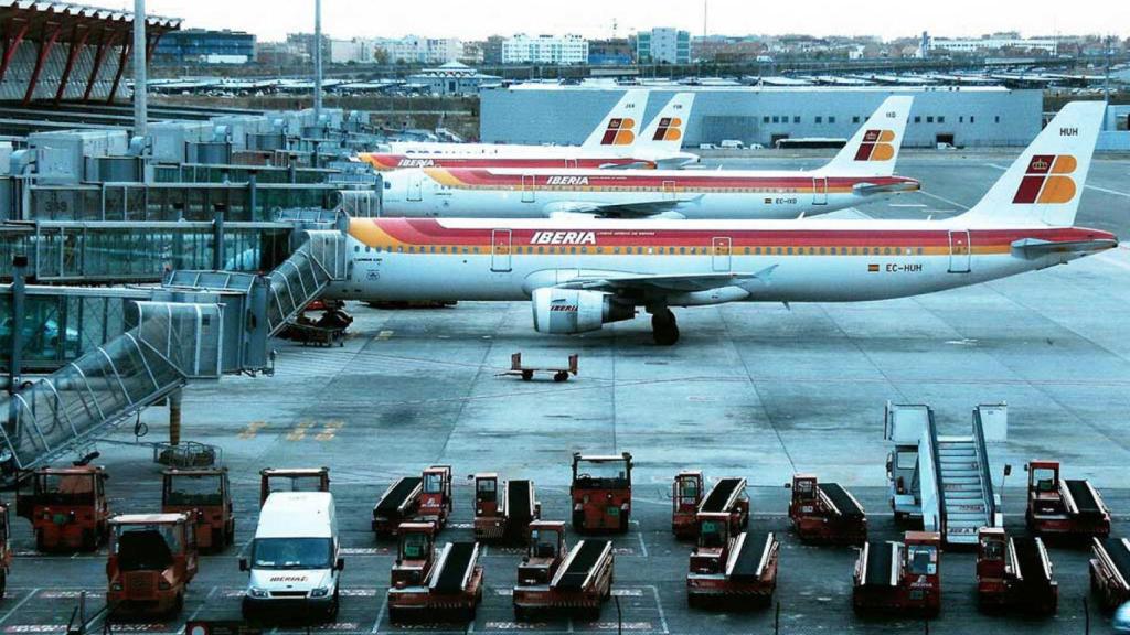 Aviones de Iberia en Barajas