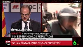 TVE no emitió el resultado del 1-O en ninguno de sus canales