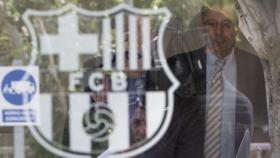 Bartomeu, presidente del Barça, en las oficinas del club.