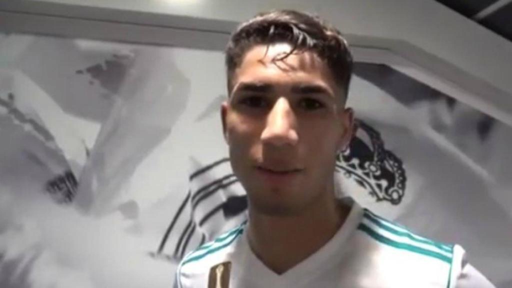 Achraf, tras su primer partido oficial con el Madrid