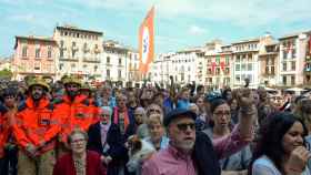 Imagen de la manifestación del 2-O en Cataluña.