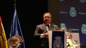 El Ministro de Interior, Juan Ignacio Zoido, en un acto de Badajoz (Extremadura).