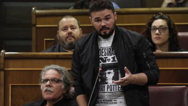 Gabriel Rufián, hace unos días en la Cámara Baja