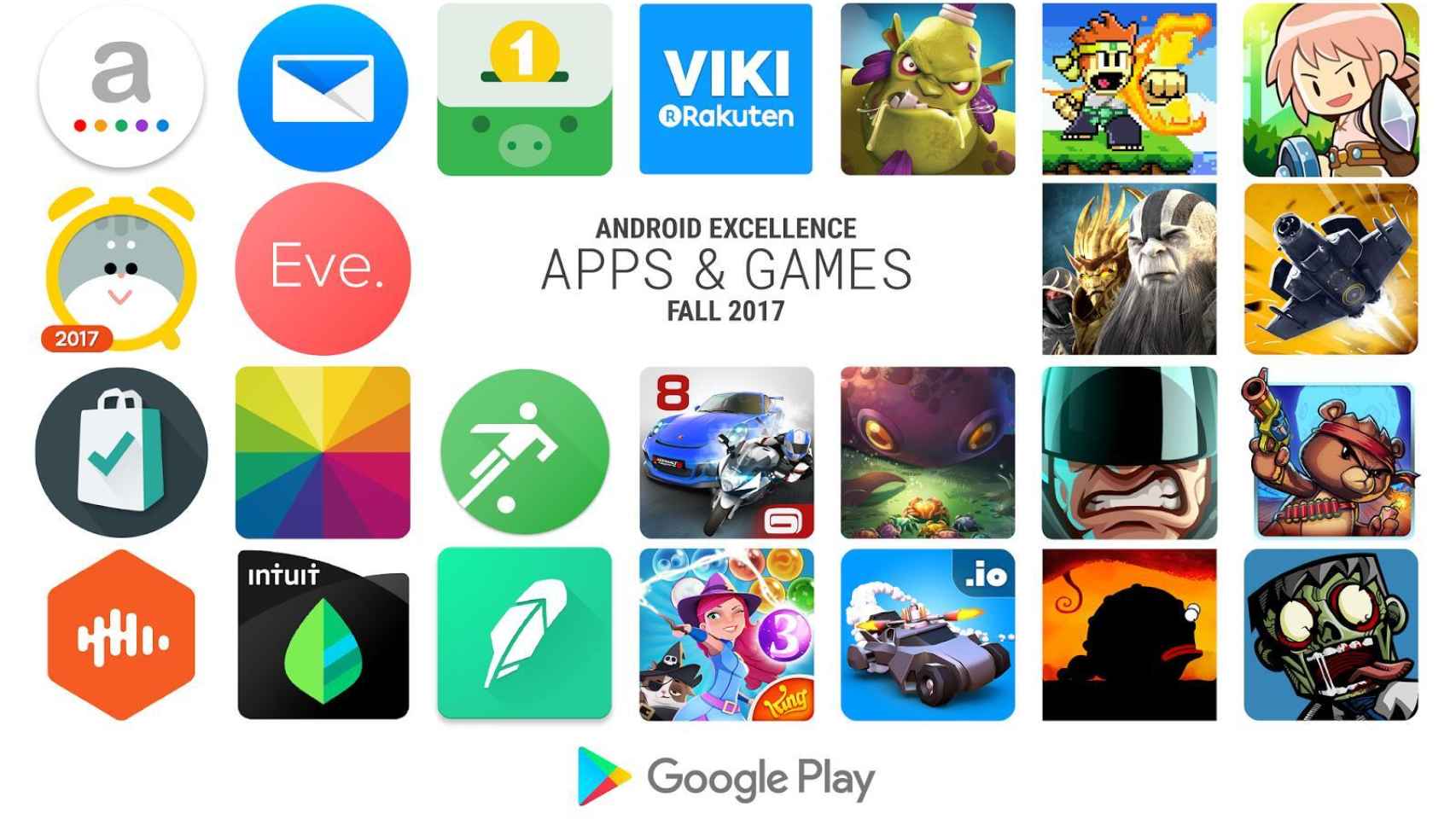 Google elige las mejores aplicaciones y juegos de Android para este otoño
