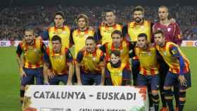 Once titular de la selección catalana ante Euskadi. Foto: fcf.cat
