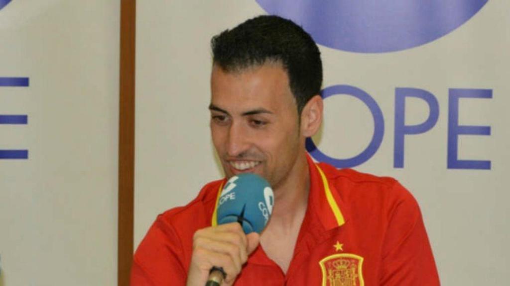 Busquets, en una entrevista con la COPE. Foto: Twitter (@partidazocope)