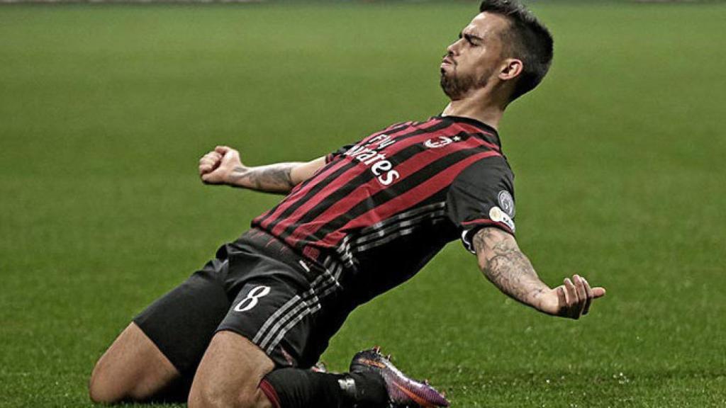 Suso con el Milan. Foto: acmilan.com