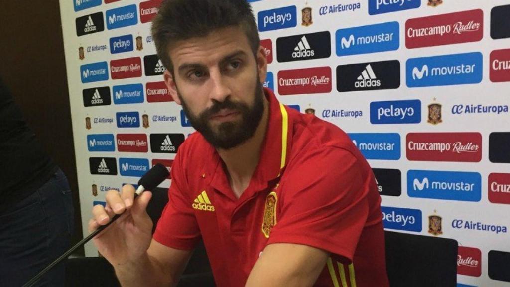 Piqué, en rueda de prensa