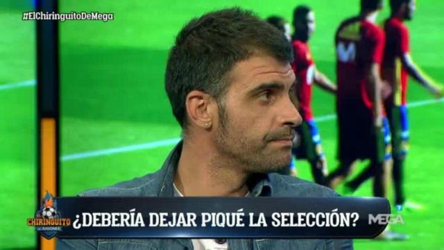 Óscar Pereiro en El Chiringuito. Foto: Twitter (@elchiringuitotv)