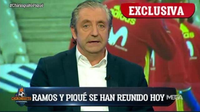 Pedrerol en El Chiringuito. Foto Twitter (@elchiringuitotv)