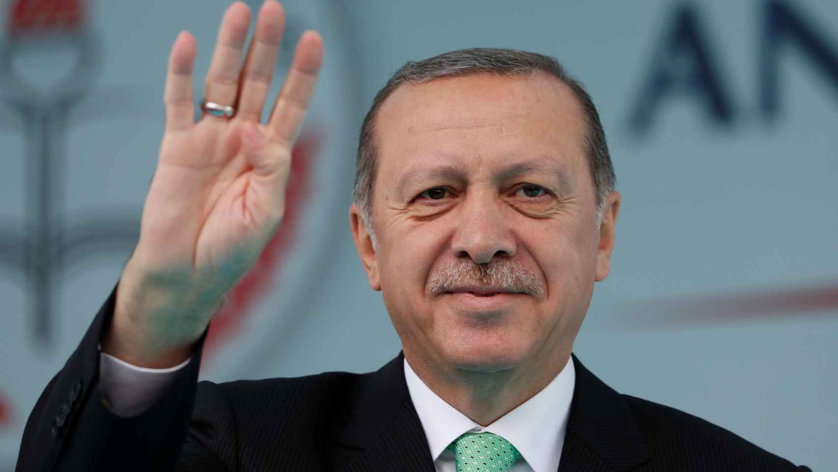 El presidente turco en una ceremonia de inauguración.
