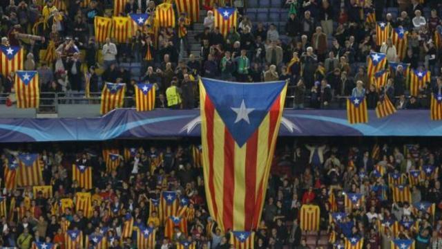 Imagen de archivo del Camp Nou en un encuentro de Champions League.