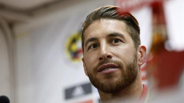 Sergio Ramos, en rueda de prensa.