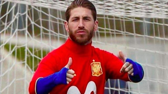 Ramos, con la Selección. Foto Instagram (@sergioramos)