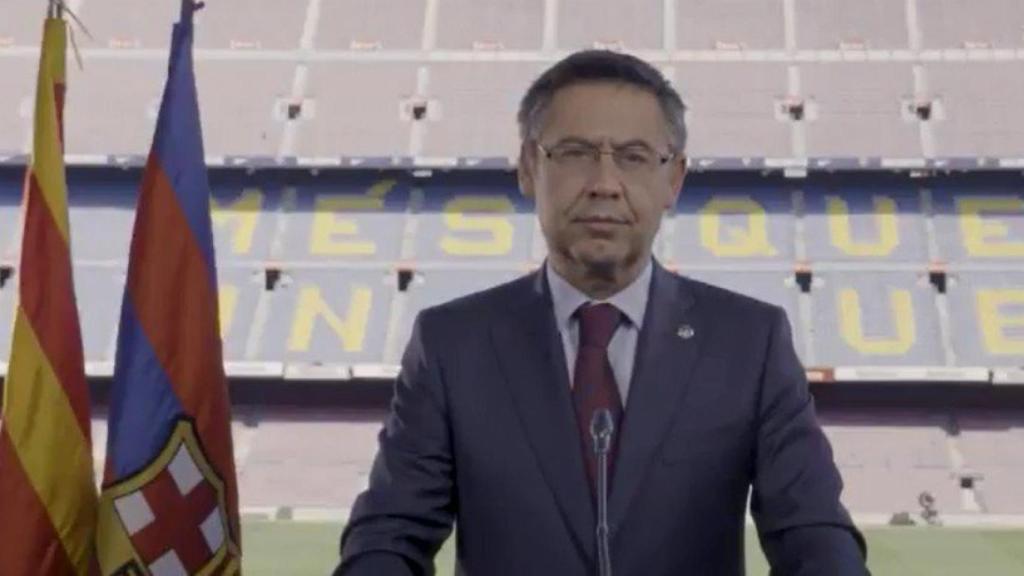 El discurso de Bartomeu.