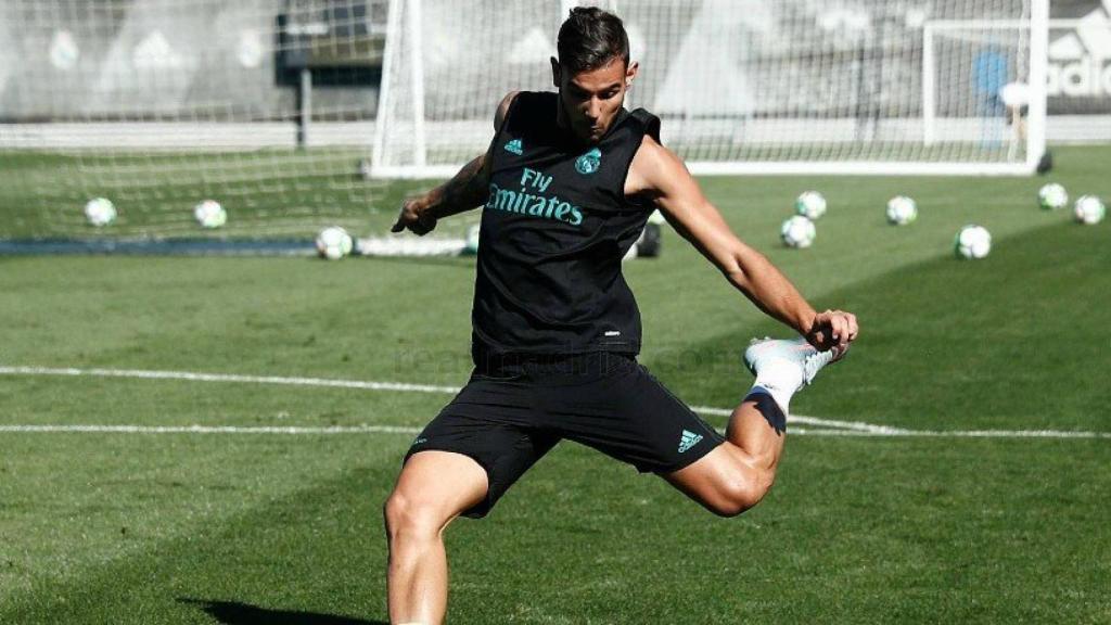 Theo en el entrenamiento del Real Madrid