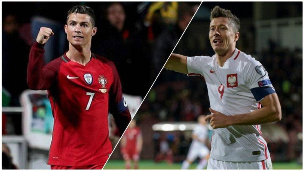 Cristiano Ronaldo y Lewandowski