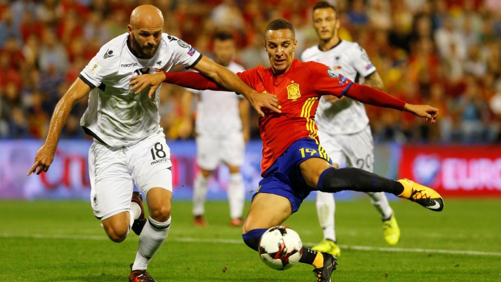 Rodrigo Moreno en el España - Albania.