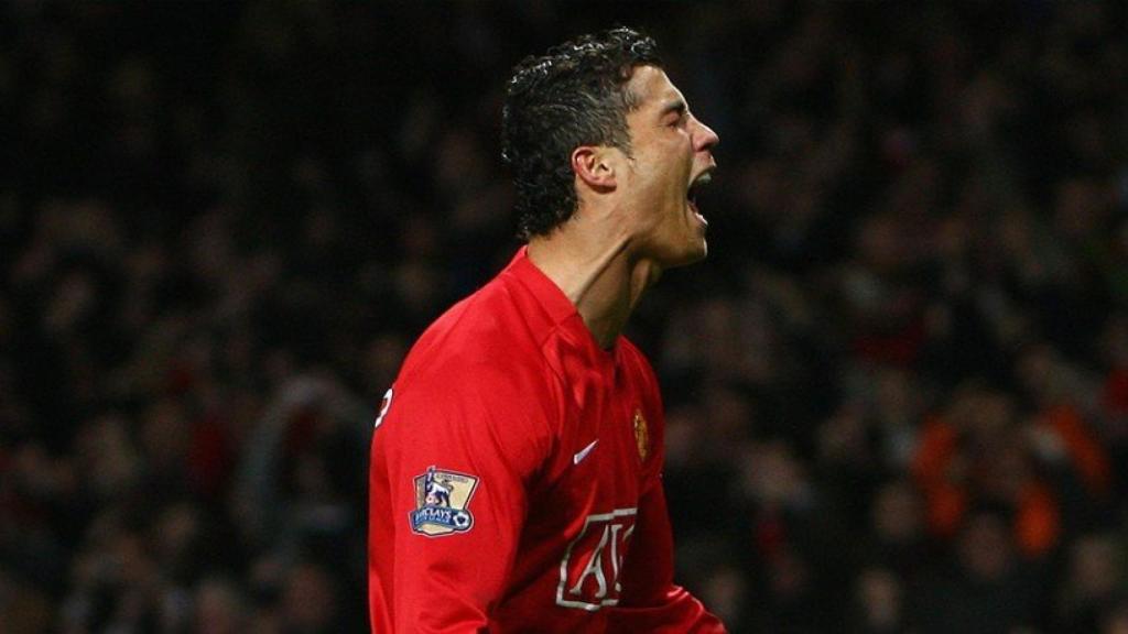 Cristiano estalla de euforia con el United. Foto manutd.com