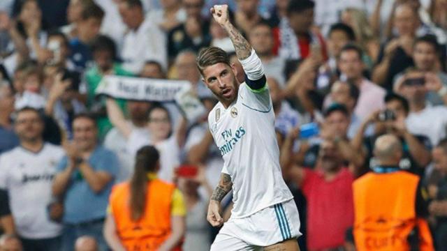 Ramos celebra su gol ante el APOEL