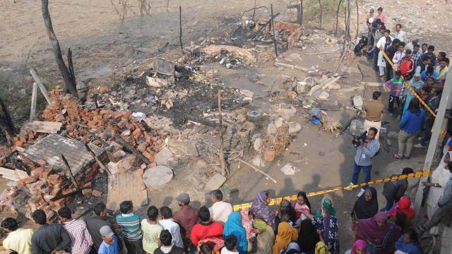 Imagen de uno de los últimos accidentes de helicópteros en India.