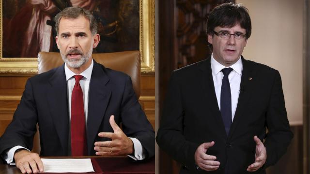 Felipe VI y Carles Puigdemont