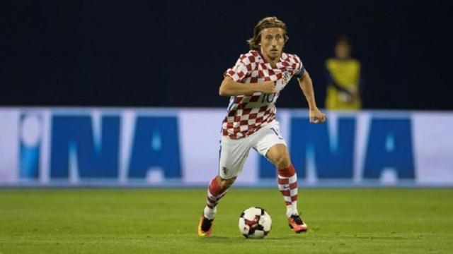 Modric jugando con Croacia. Foto: hns-cff.hr