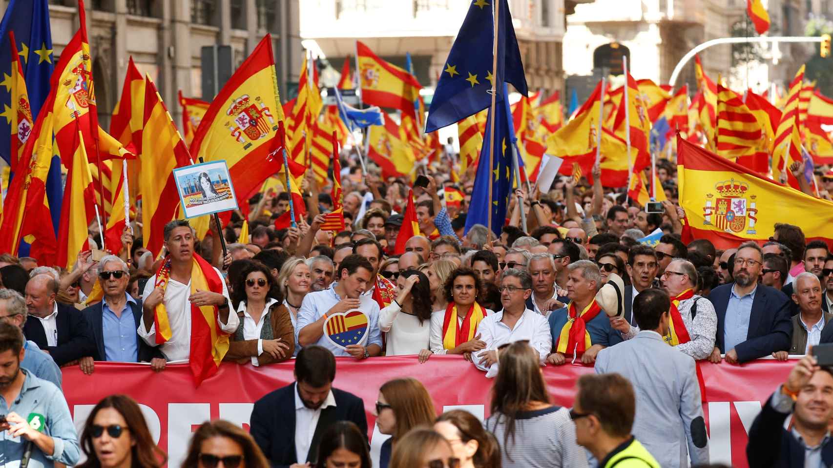 Manifestación de Barcelona el 8 de octubre.