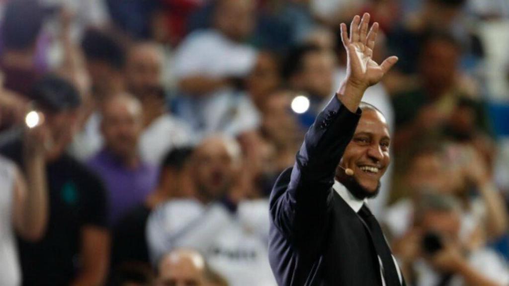 Roberto Carlos, en el Bernabéu. Foto: Pedro Rodríguez / El Bernabéu