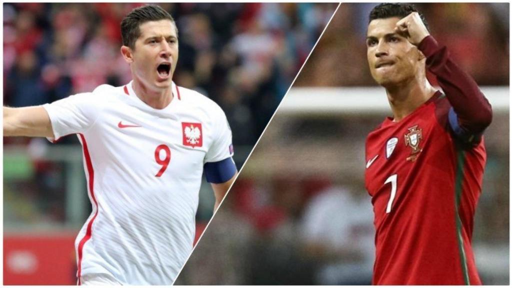 Lewandowski y Cristiano Ronaldo