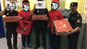 #PizzaNacional Forocoches envía decenas de pizzas a la Policía Nacional