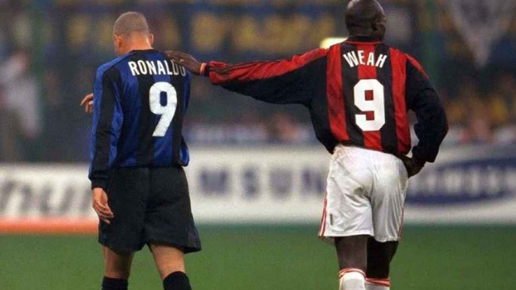 Ronaldo y Weah, en Inter y Milan respectivamente.