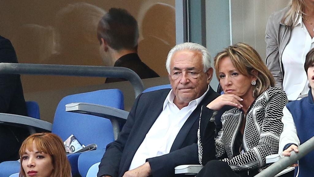 La pareja en 2015 viendo un partido.