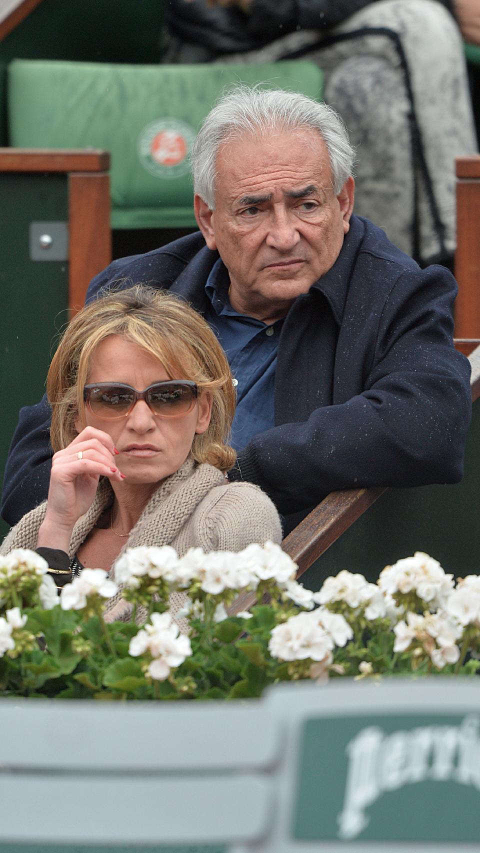 La pareja durante el torneo Roland Garros en 2013.