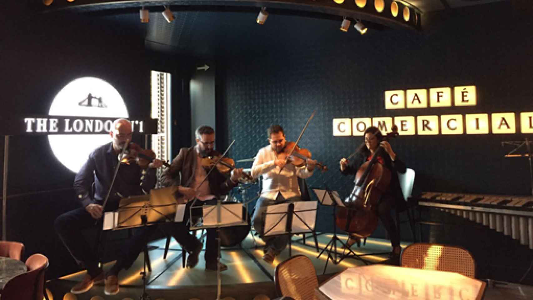 Image: Cuarteto Quiroga, música clásica en el Café Comercial