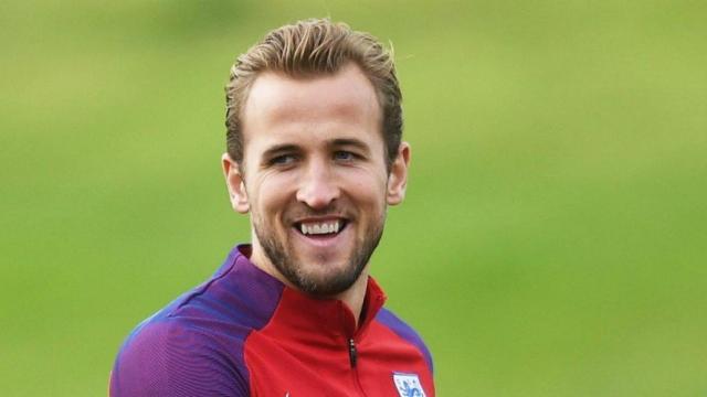 Kane se entrena con Inglaterra. Foto Twitter (@HKane)