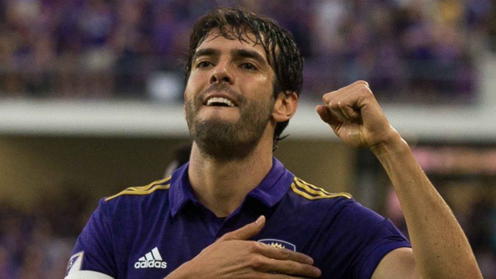 Kaká celebra un gol con el Orlando City. Foto Twitter (@KAKA)