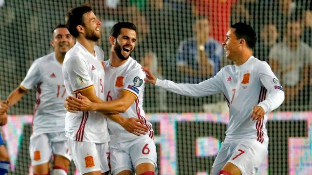 Nacho celebrando junto con Illarramendi. Foto: Twitter (@carrusel)