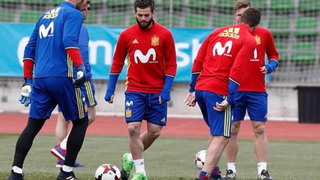 Nacho durante un entrenamiento. Foto: sefutbol.com